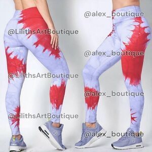 Zumba Dance XO Tie-Dye Leggings Multi Size S (E060)